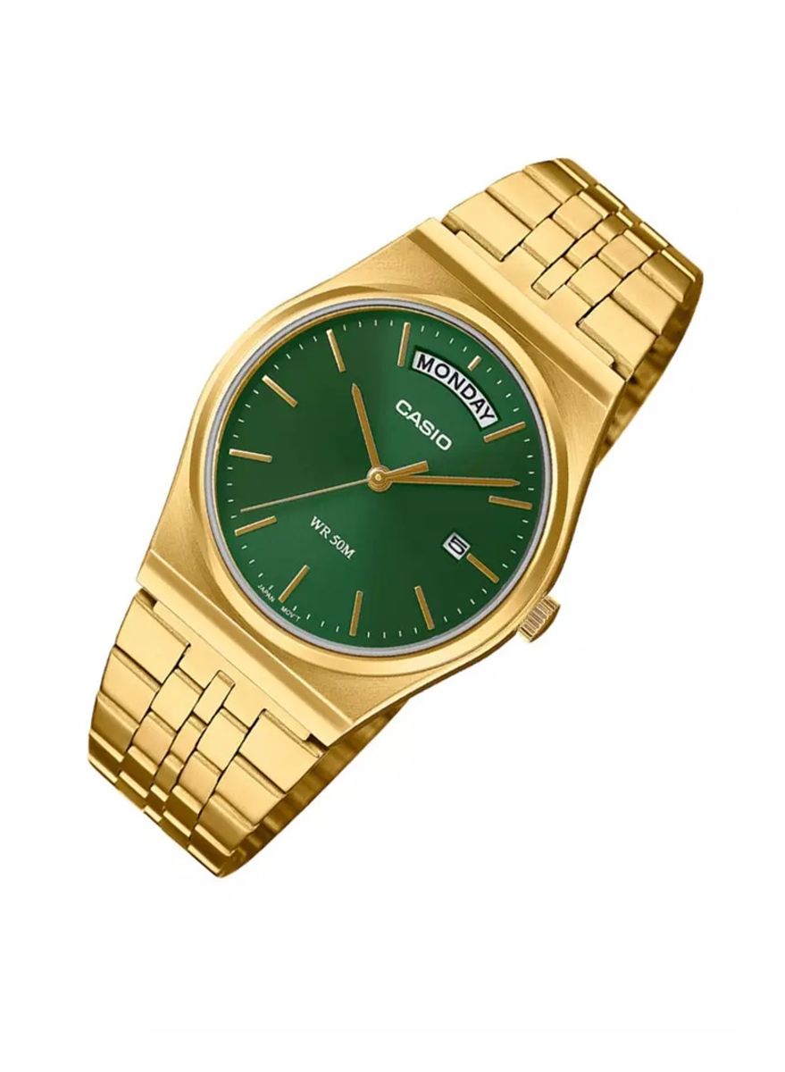 Casio MTP-B146G-9AV Quartz Gold Dial Stainless Steel Watch