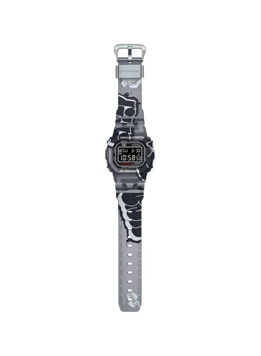 Bold Casio G-Shock Men’s Digital Watch with Graffiti Design DW-5000SS-1DR Casio - Men's Smart & Digital Watches 2