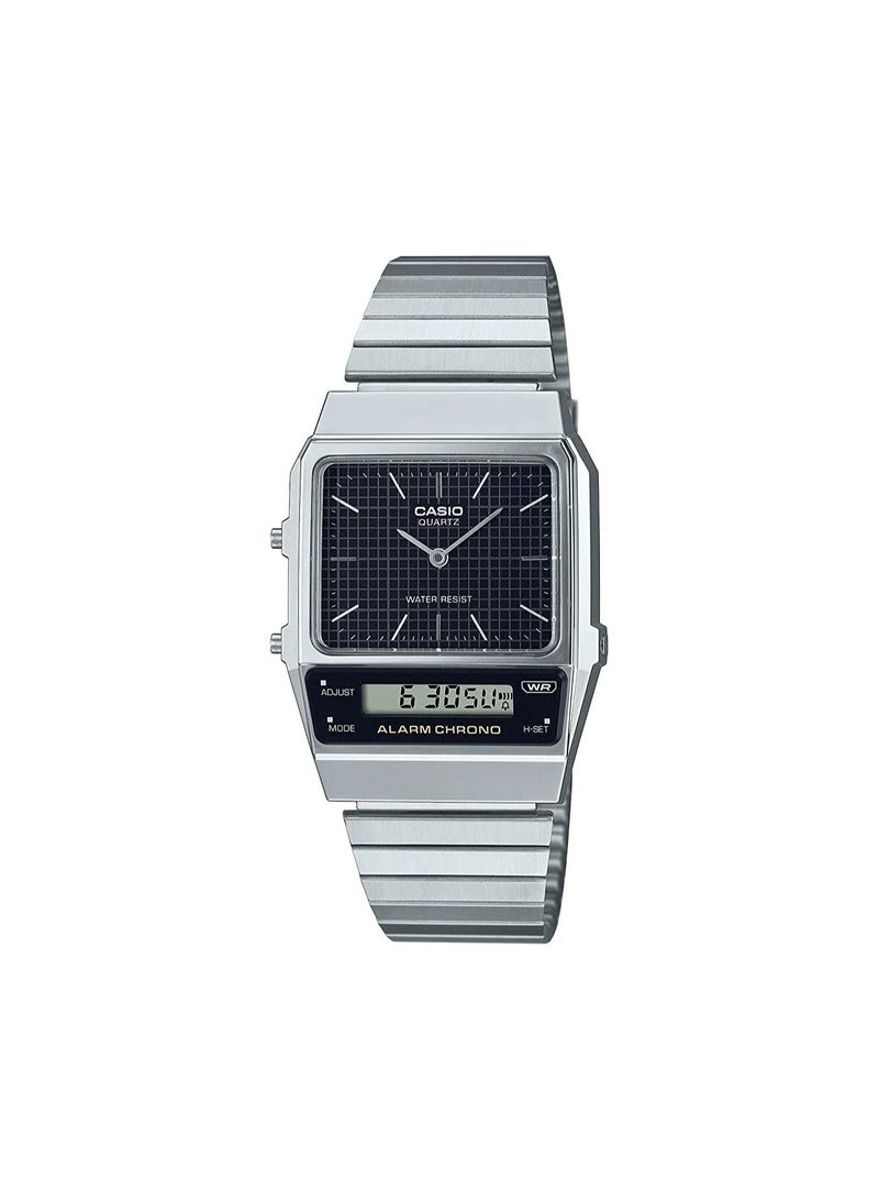 Casio Men's Stainless Steel Analog-Digital Quartz Watch AQ-800E-1ADF Casio Men's Stainless Steel Analog-Digital Quartz Watch AQ-800E-1ADF