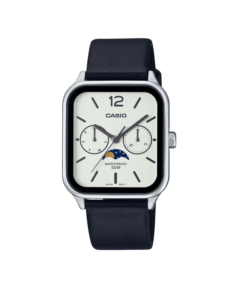 Casio Moon Phase MTP M305L-7A Classic Analog Watch Casio - Men's Dress Watches