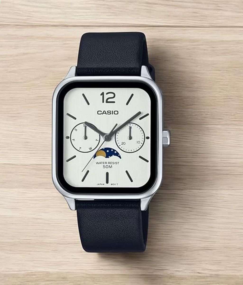 Casio Moon Phase MTP M305L-7A Classic Analog Watch Casio Moon Phase MTP M305L-7A Classic Analog Watch