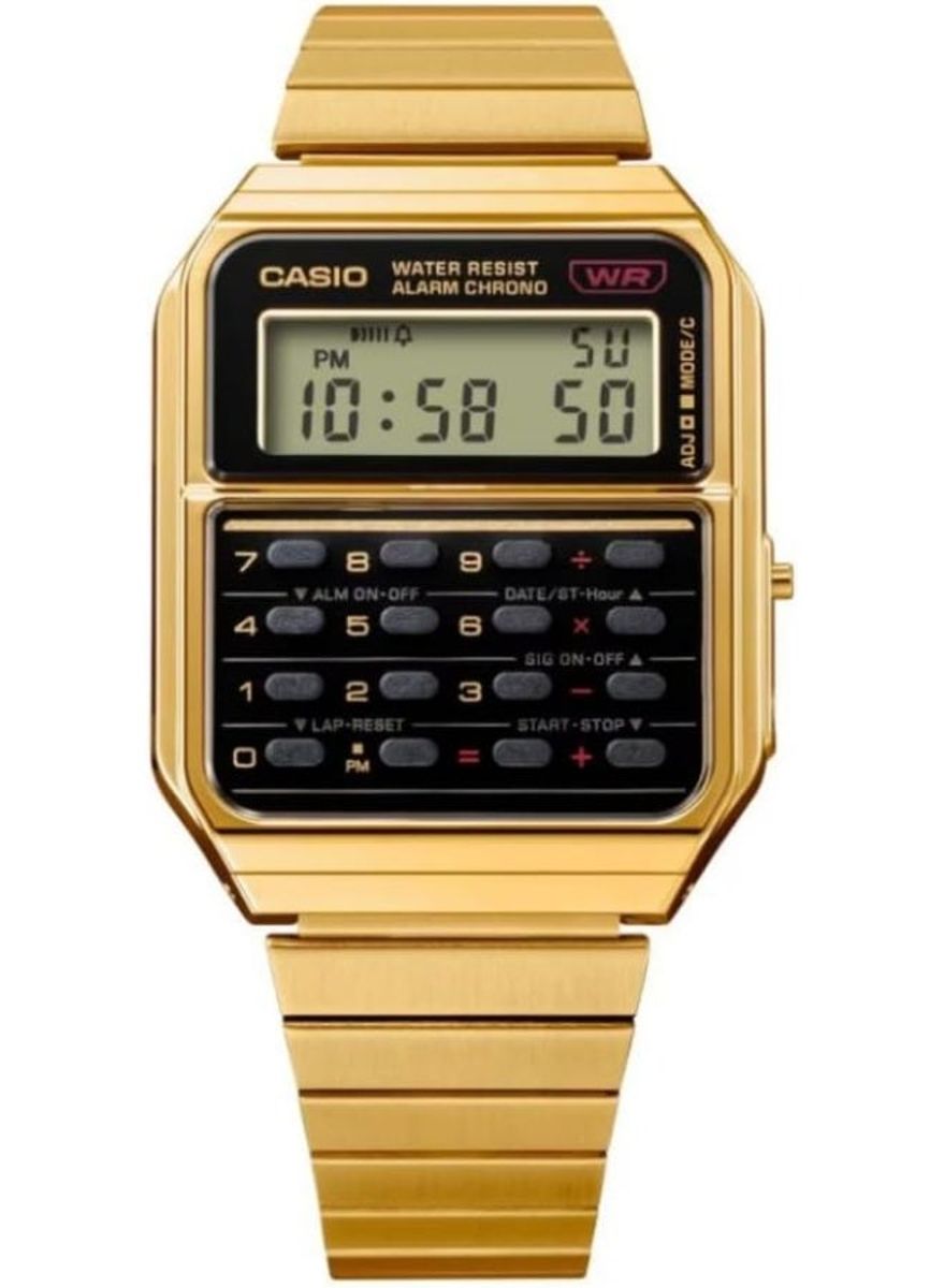 Stylish Gold Casio Men's Watch with Multiple Features CA-500WEG-1ADF Casio - Women's Smart & Digital Watches 1