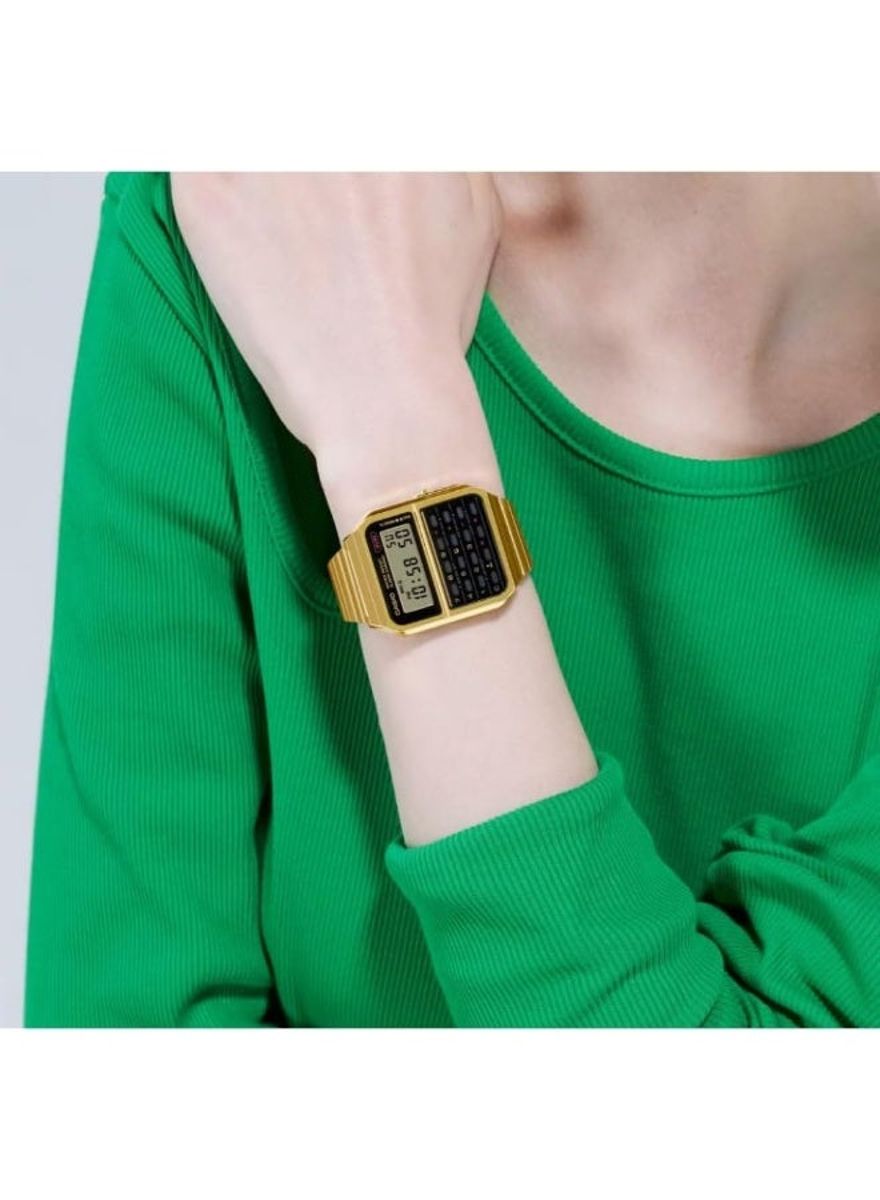 Stylish Gold Casio Men's Watch with Multiple Features CA-500WEG-1ADF Casio - Women's Smart & Digital Watches 2
