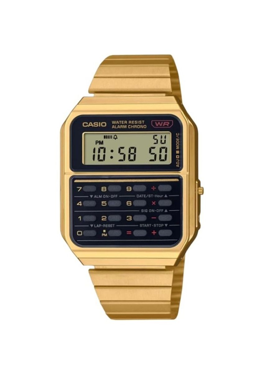 Stylish Gold Casio Men's Watch with Multiple Features CA-500WEG-1ADF Casio - Women's Smart & Digital Watches
