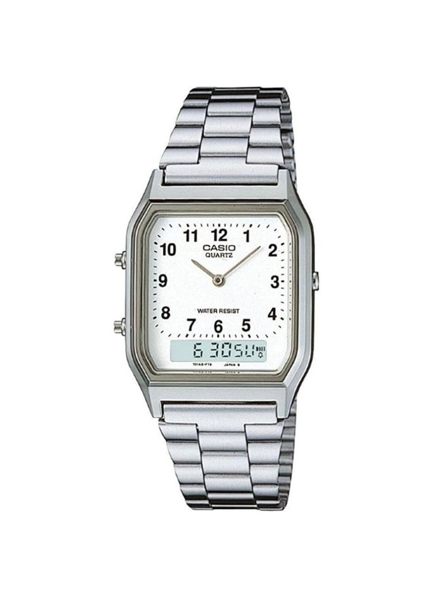Stylish Casio Men's Watch with Dual Time Display - AQ-230A-7BMQ Casio - Men's Dress Watches