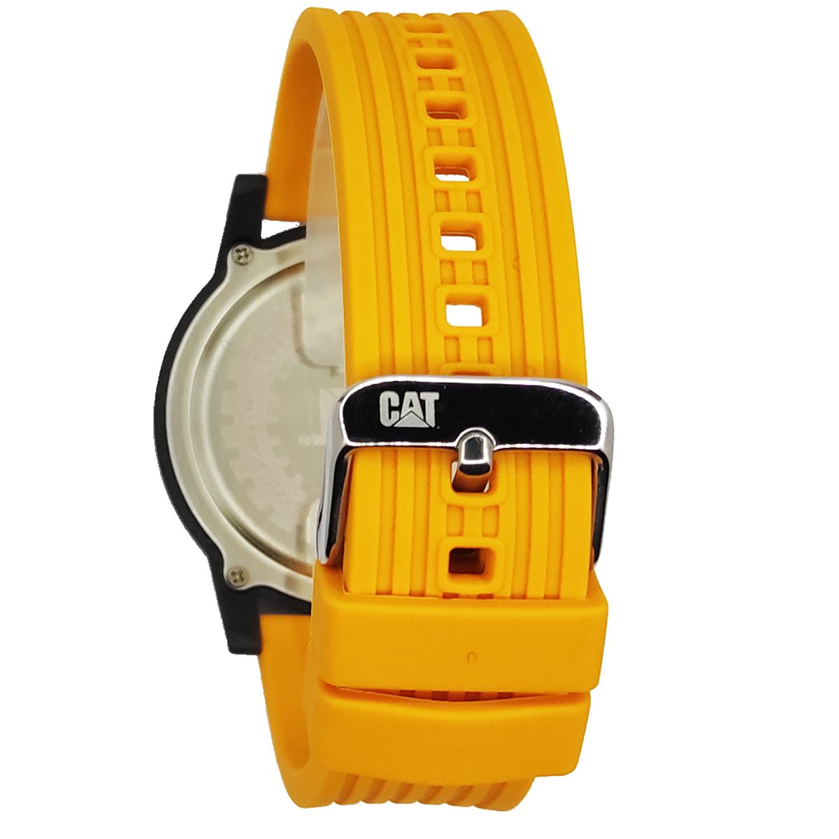 Durable Yellow Black Caterpillar Rubber Strap Watch LF.111.27.731 Durable Yellow Black Caterpillar Rubber Strap Watch LF.111.27.731