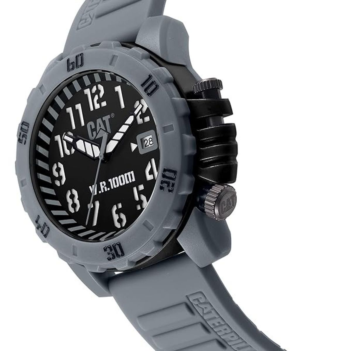 CAT Barricade Analog Grey Dial Men’s Watch-LK.151.25.115 CAT - Men's Dress Watches 1