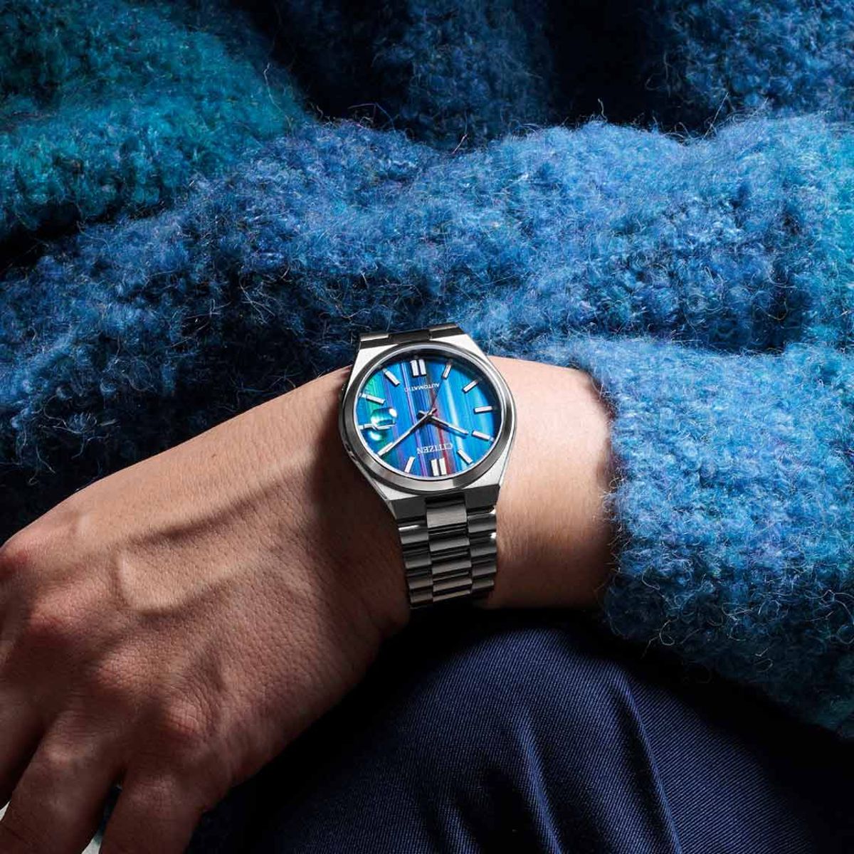 Citizen Tsuyosa Automatic Watch with Vibrant Rainbow Dial NJ0151-53W Citizen Tsuyosa Automatic Watch with Vibrant Rainbow Dial NJ0151-53W
