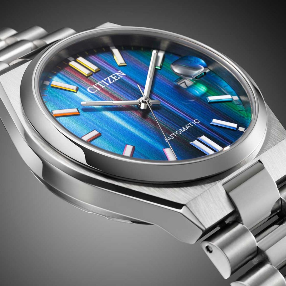 Citizen Tsuyosa Automatic Watch with Vibrant Rainbow Dial NJ0151-53W Citizen Tsuyosa Automatic Watch with Vibrant Rainbow Dial NJ0151-53W