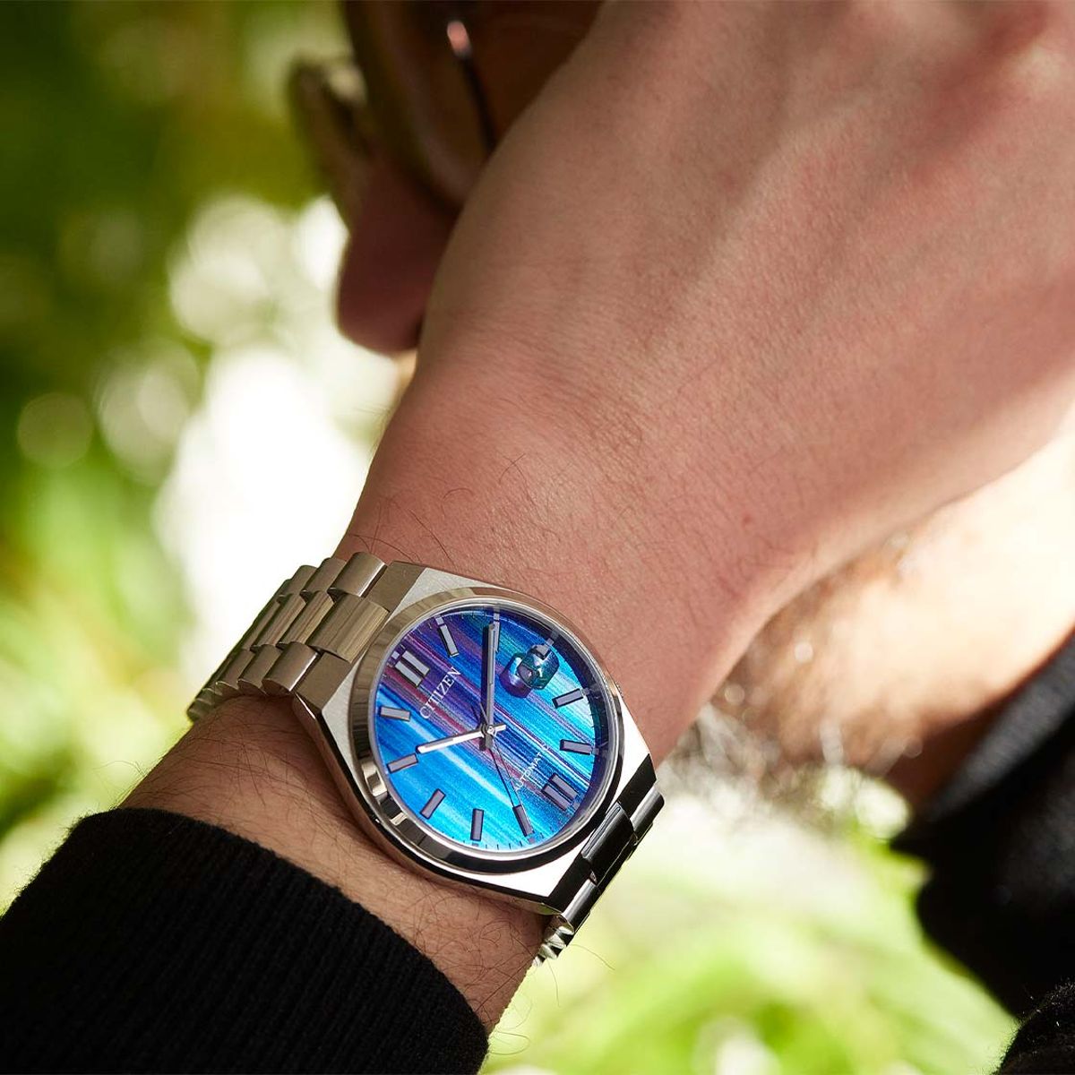 Citizen Tsuyosa Automatic Watch with Vibrant Rainbow Dial NJ0151-53W Citizen Tsuyosa Automatic Watch with Vibrant Rainbow Dial NJ0151-53W