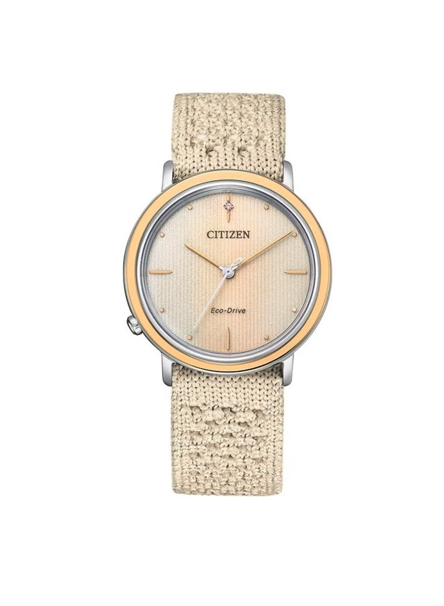 Elegant Citizen Women’s Eco-Drive Analog Watch with Fabric Band Citizen - Women's Dress Watches