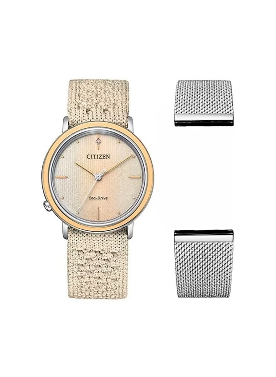 Elegant Citizen Women’s Eco-Drive Analog Watch with Fabric Band Elegant Citizen Women’s Eco-Drive Analog Watch with Fabric Band