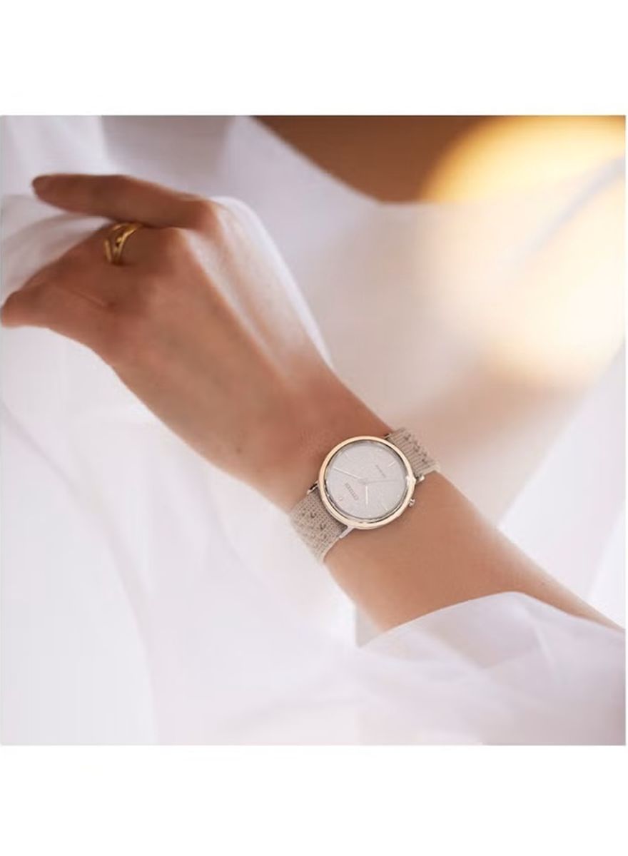 Elegant Citizen Women’s Eco-Drive Analog Watch with Fabric Band Elegant Citizen Women’s Eco-Drive Analog Watch with Fabric Band