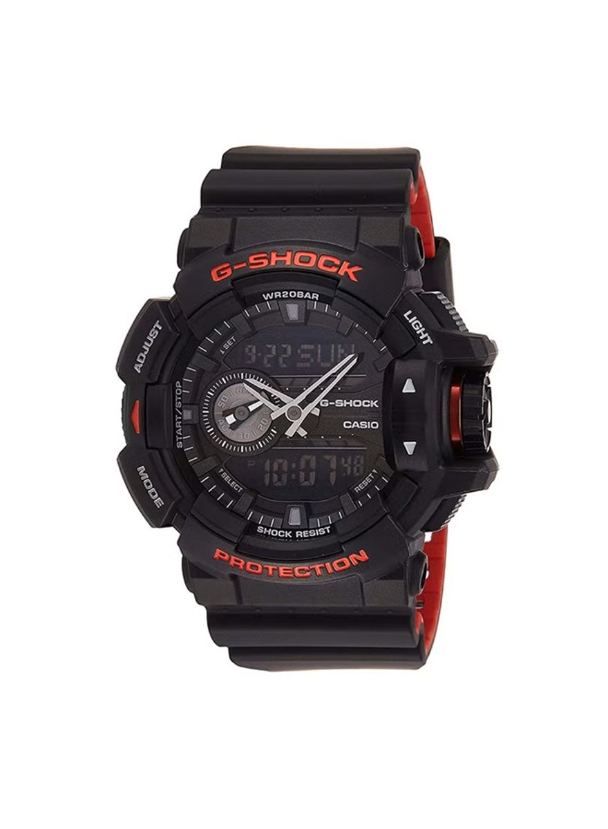 Stylish Men’s Round Analog-Digital Silicone Strap Watch - GA-400HR-1ADR G-SHOCK - Men's Dress Watches