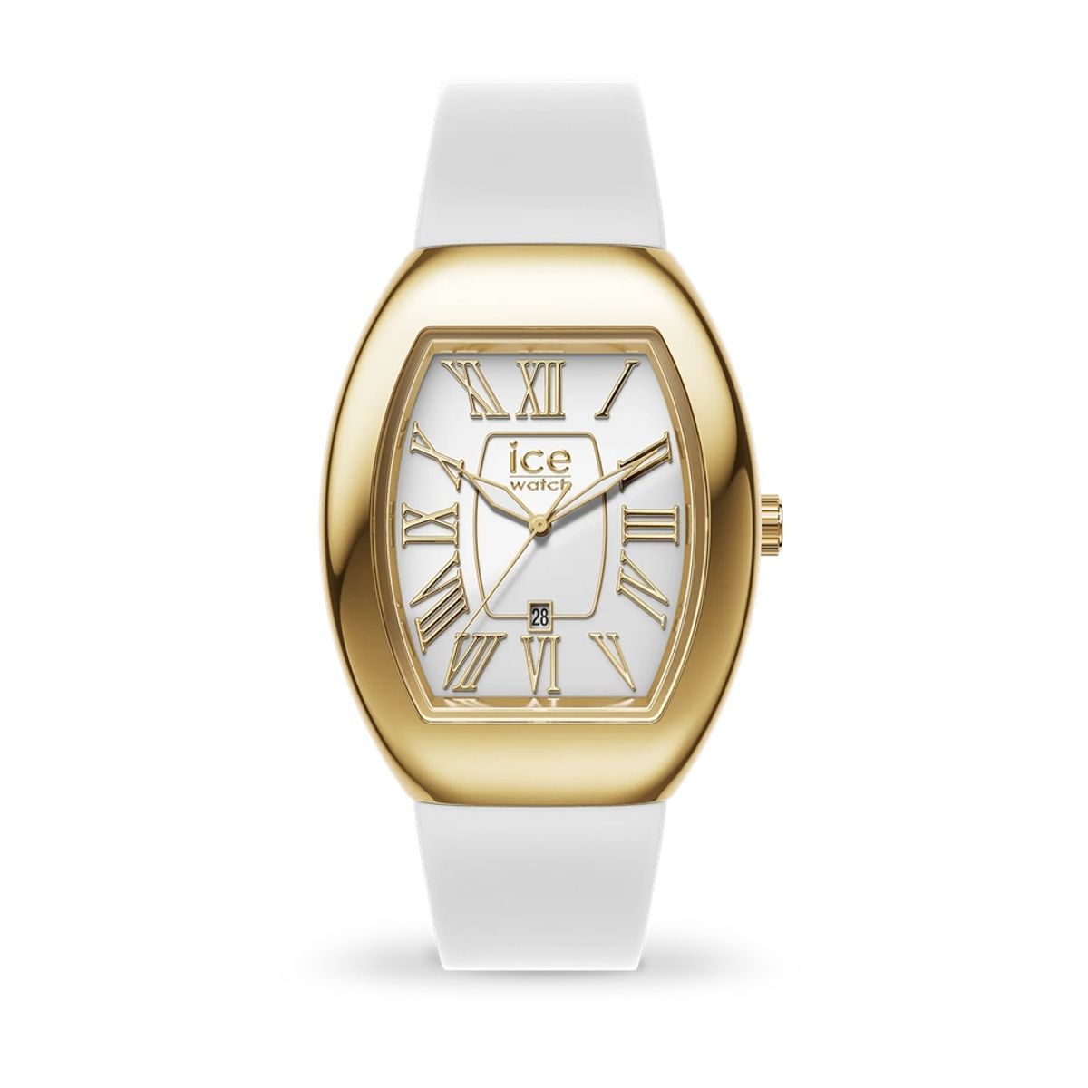 Elegant White Gold ICE Watch with Sporty Silicone Strap 024049 Ice Watch - Women's Dress Watches