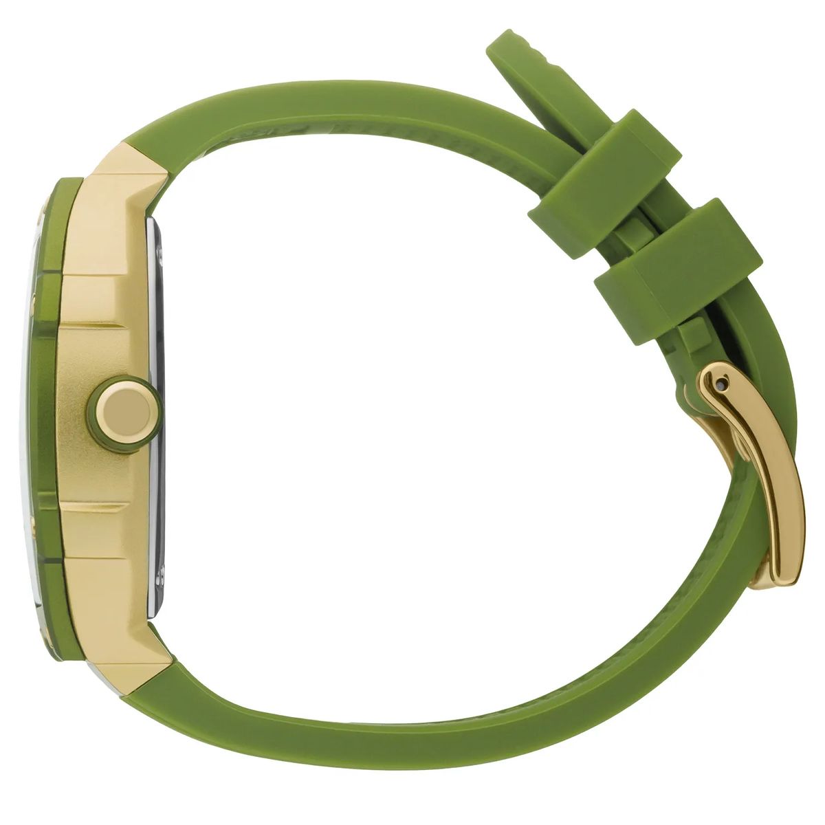 Elegant ICE Gold Forest Green Unisex Silicone Watch - 022859 Elegant ICE Gold Forest Green Unisex Silicone Watch - 022859