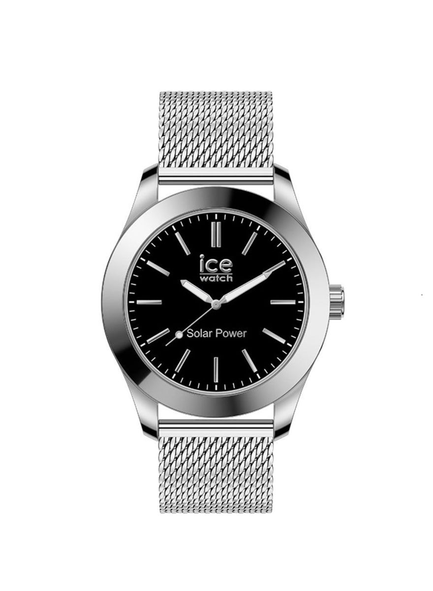 Elegant Solar-Powered Men's Watch with Metal Strap Ice Watch - Men's Dress Watches