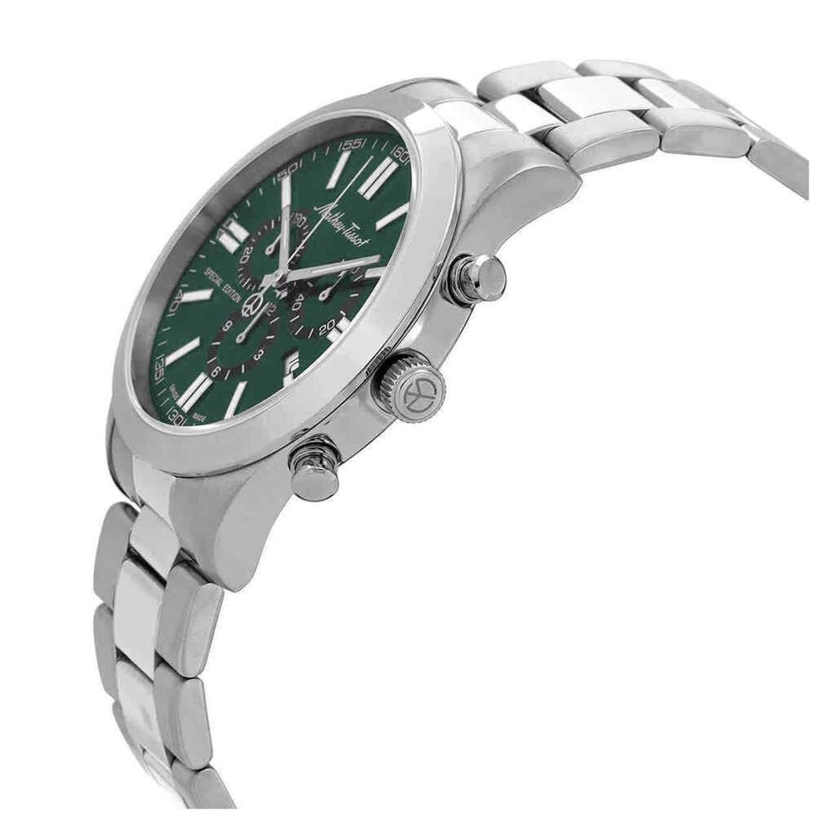 Elegant Green Dial Jumbo Chronograph Watch Features H455CHVE