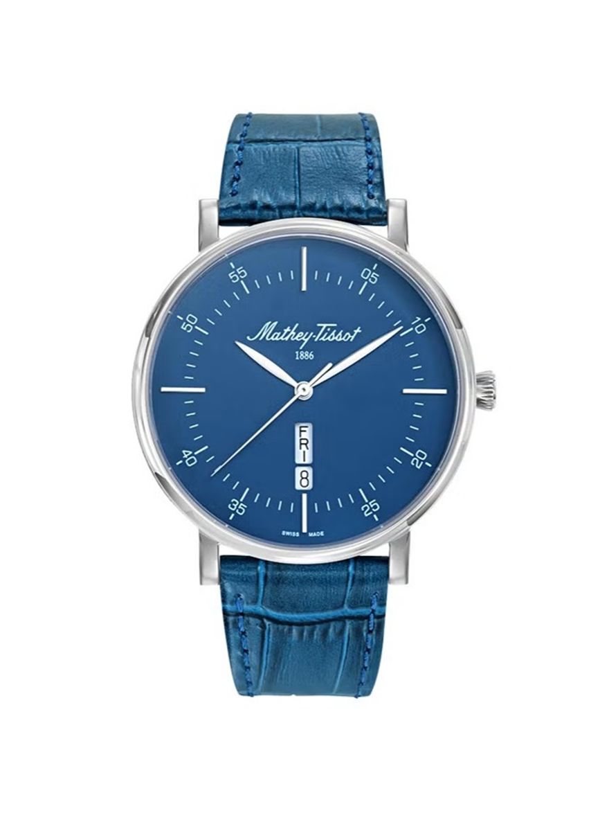 Mathey Tissot Monsoon Blue Day-Date Watch H7918ALBU Mathey-Tissot - Men's Dress Watches