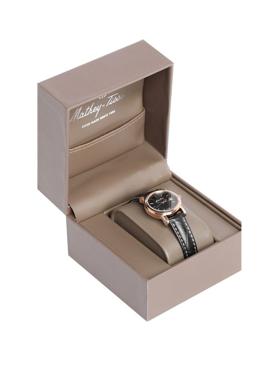 Mathey-Tissot Ladies Black Dial Watch D31186PN Mathey-Tissot Ladies Black Dial Watch D31186PN