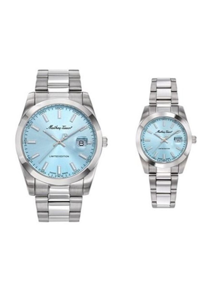 Mathey-Tissot Couple's Quartz Watch Set H451BU & D451BU Mathey-Tissot - Men's Dress Watches