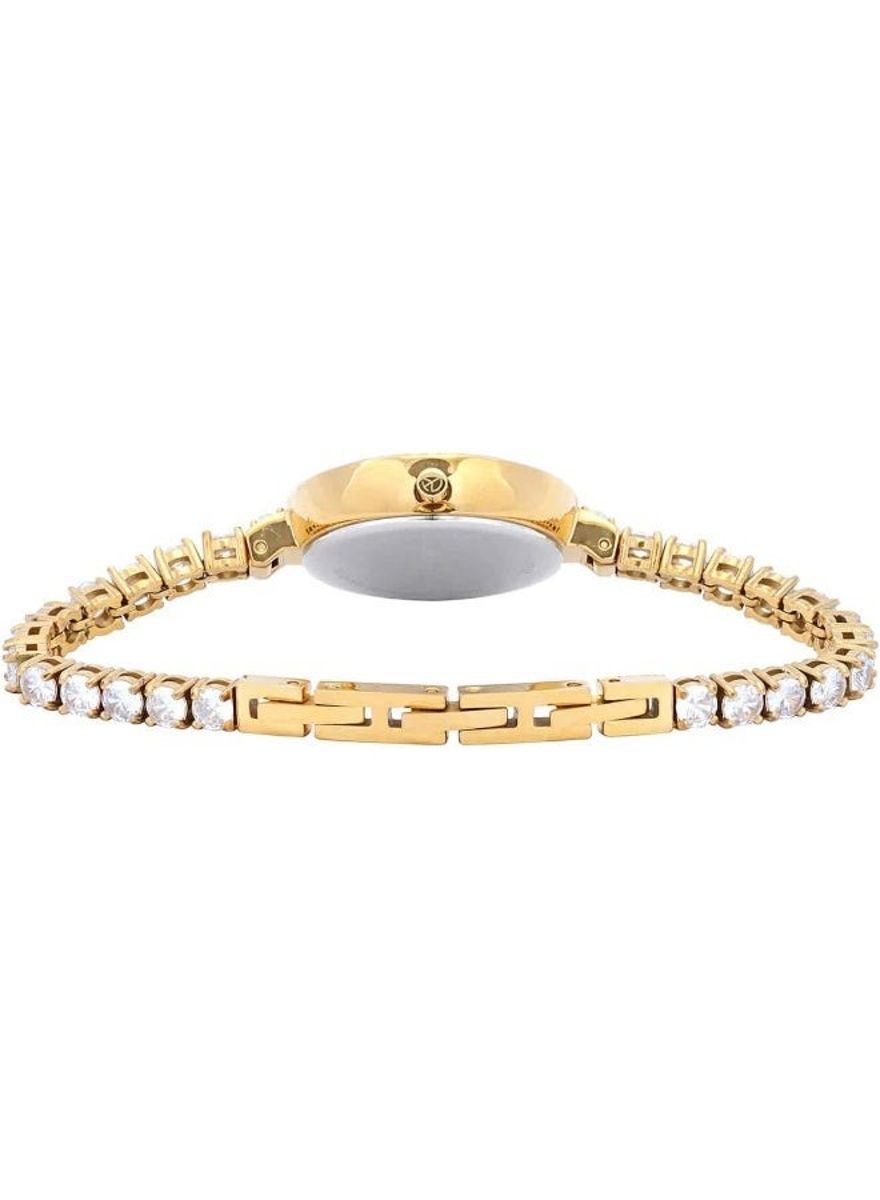 Mathey-Tissot Ladies Gold Dial Watch with Crystals D986SPDI