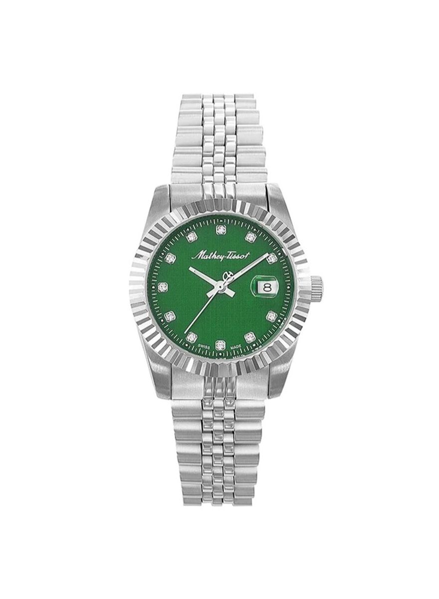 Mathey-Tissot Mathey III Quartz Crystal Green Dial Ladies Watch D810AV Mathey-Tissot - Women's Dress Watches