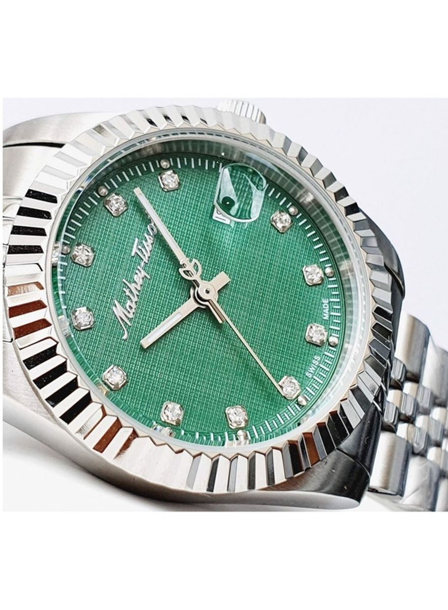 Mathey-Tissot Mathey III Quartz Crystal Green Dial Ladies Watch D810AV Mathey-Tissot Mathey III Quartz Crystal Green Dial Ladies Watch D810AV