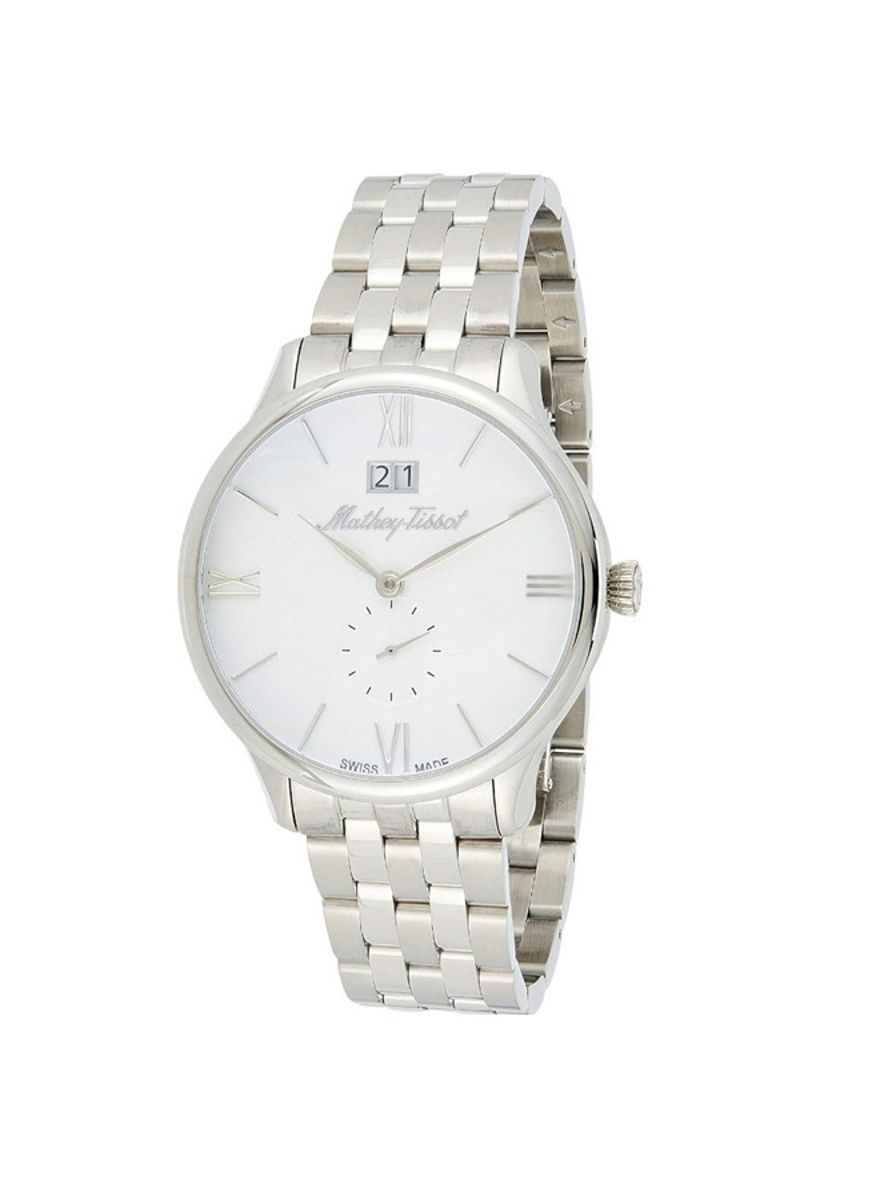Mathey-Tissot Edmond Men’s White Dial Steel Watch - H1886MaI Mathey-Tissot - Men's Dress Watches
