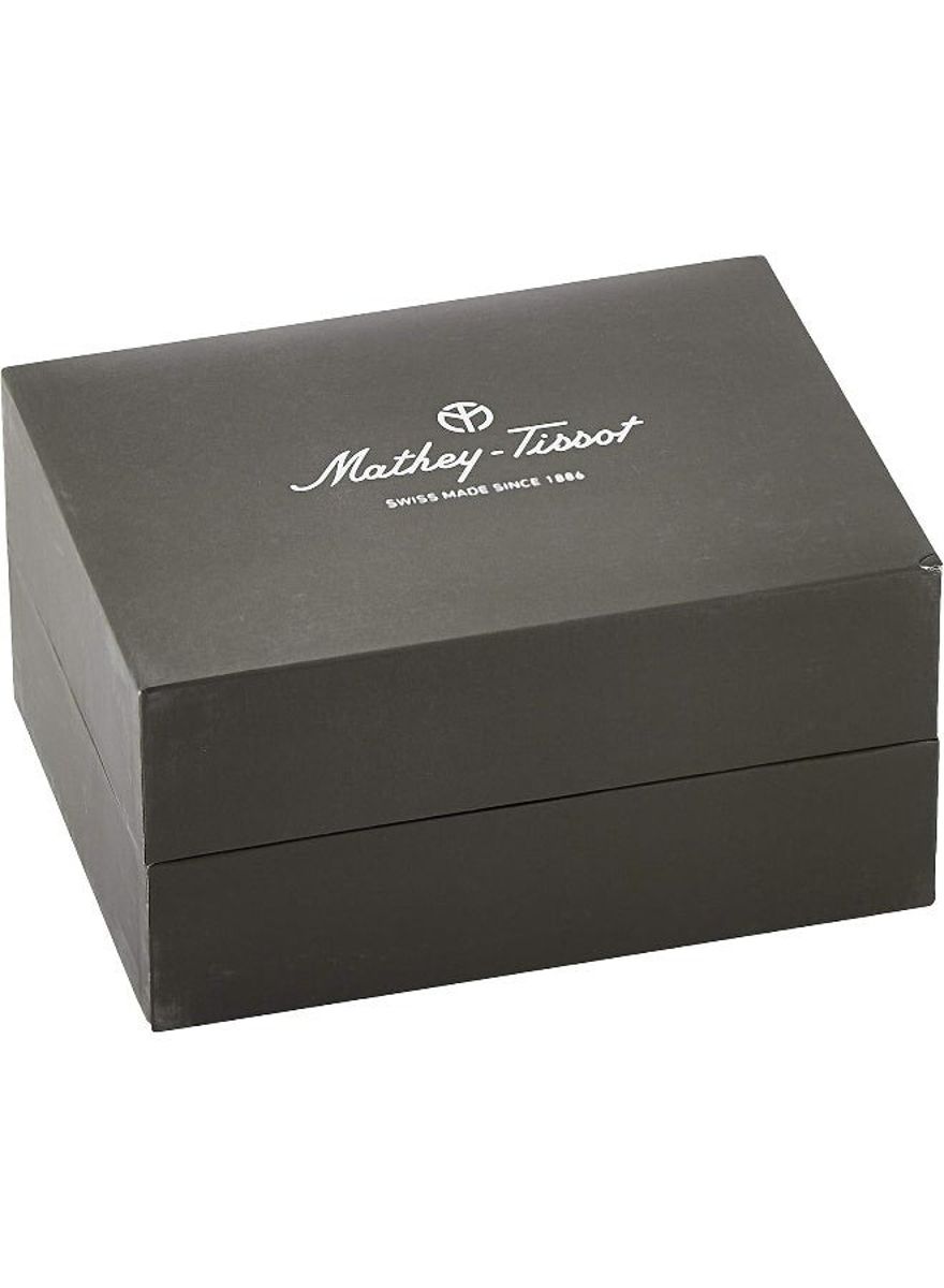 Mathey-Tissot Edmond Men’s White Dial Steel Watch - H1886MaI Mathey-Tissot Edmond Men’s White Dial Steel Watch - H1886MaI