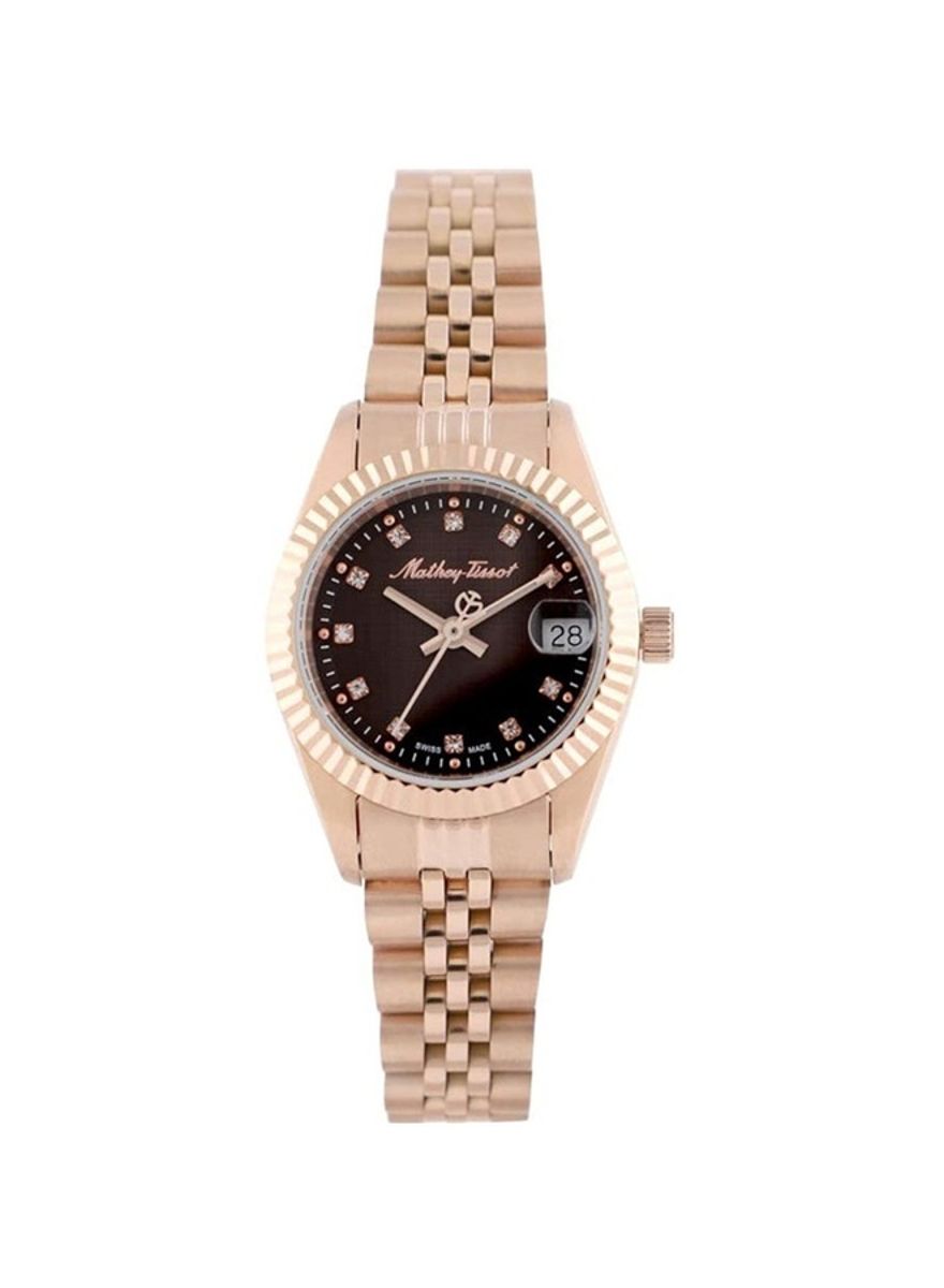 Mathey-Tissot Mathy II Quartz Brown Dial Ladies Watch D710PRM Mathey-Tissot - Women's Dress Watches