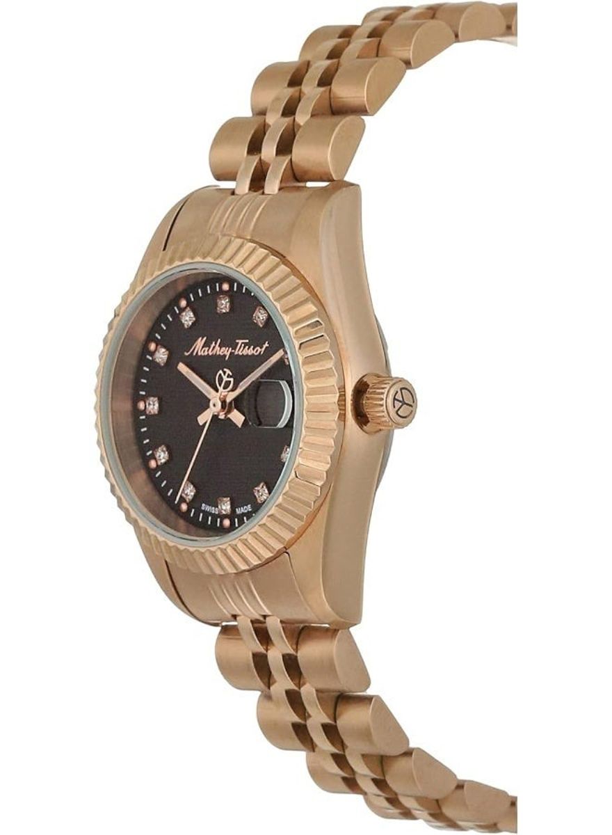 Mathey-Tissot Mathy II Quartz Brown Dial Ladies Watch D710PRM Mathey-Tissot Mathy II Quartz Brown Dial Ladies Watch D710PRM