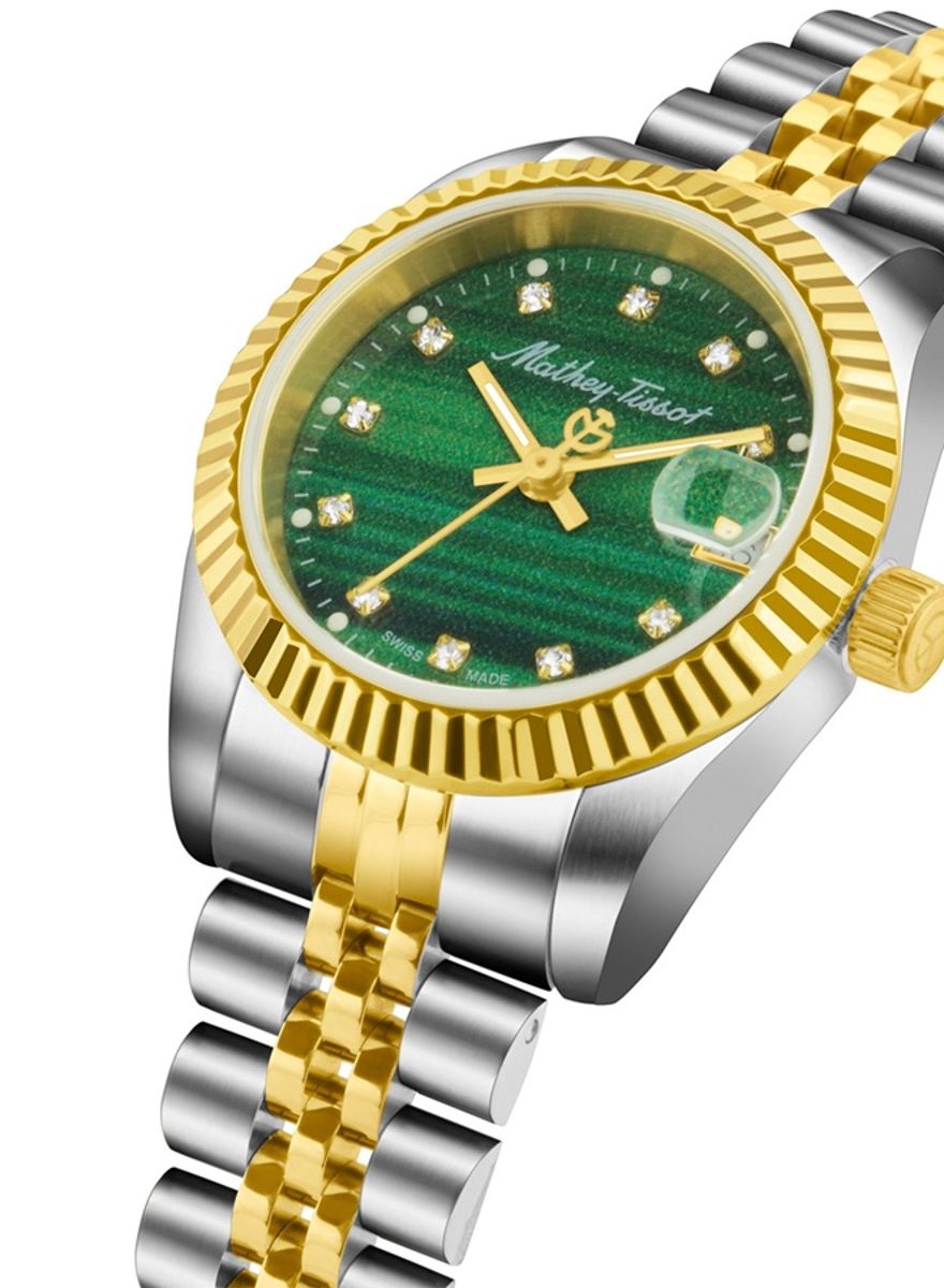 Mathey-Tissot Mathy II Green Dial Ladies Watch D710BSV Mathey-Tissot Mathy II Green Dial Ladies Watch D710BSV