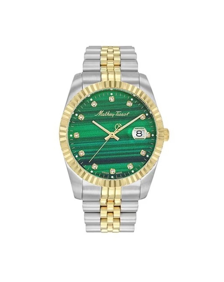 Mathey-Tissot Quartz Ladies Watch with Green Dial H710BSV Mathey-Tissot - Women's Dress Watches