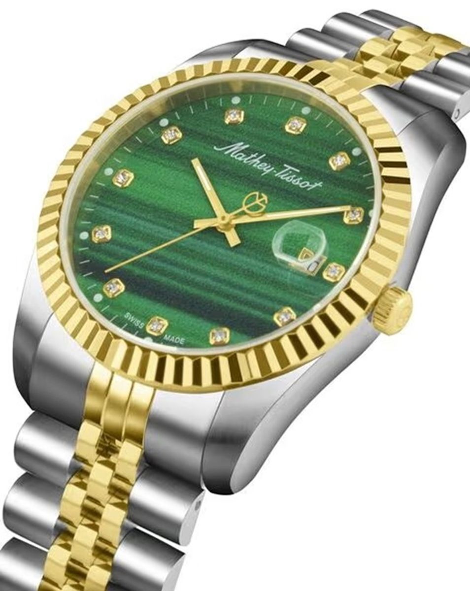 Mathey-Tissot Quartz Ladies Watch with Green Dial H710BSV Mathey-Tissot Quartz Ladies Watch with Green Dial H710BSV