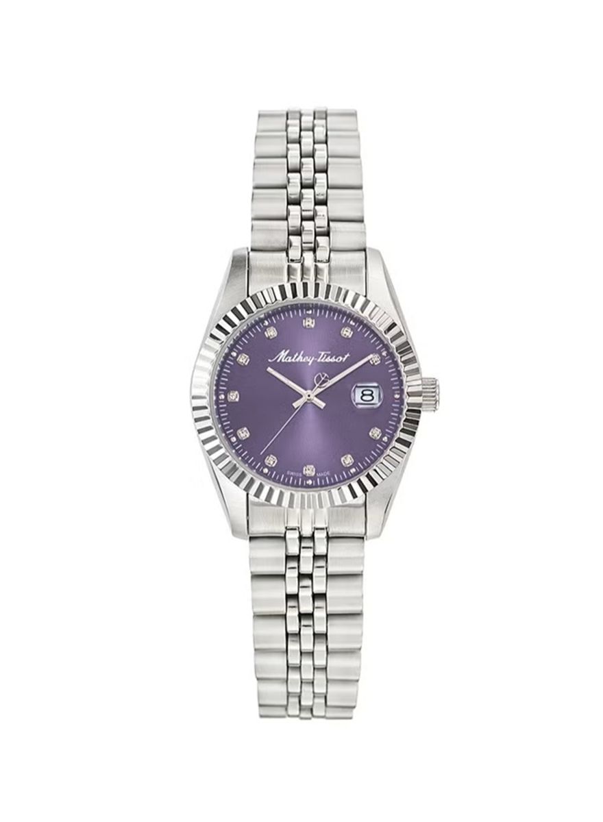 Mathey-Tissot Mathy II Quartz Purple Dial Ladies Watch D710APU Mathey-Tissot - Women's Dress Watches