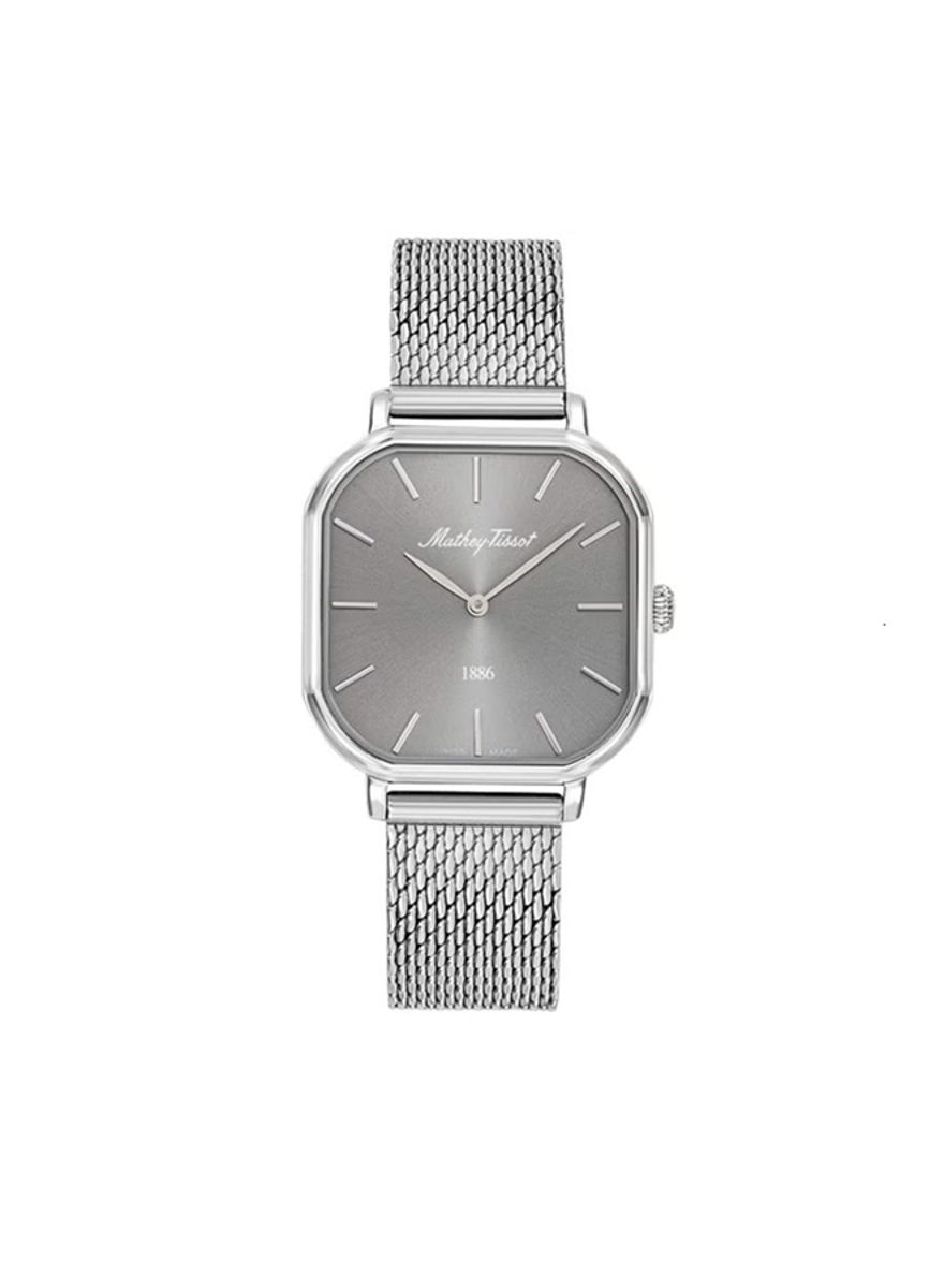 Mathey-Tissot Monsoon Square Quartz Silver Dial Ladies Watch D7917AS Mathey-Tissot - Women's Dress Watches