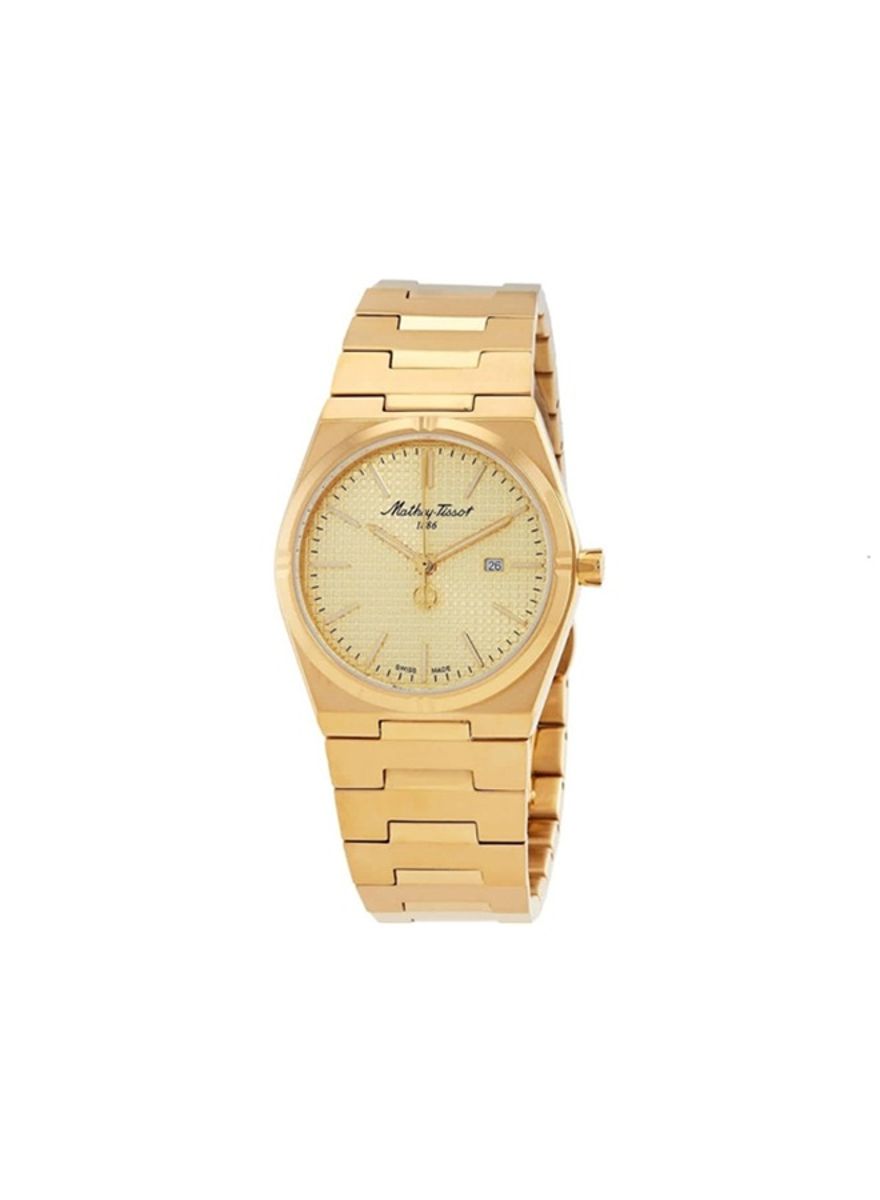 Mathey-Tissot Gold Dial Ladies Quartz Watch D117PDI Mathey-Tissot - Women's Dress Watches