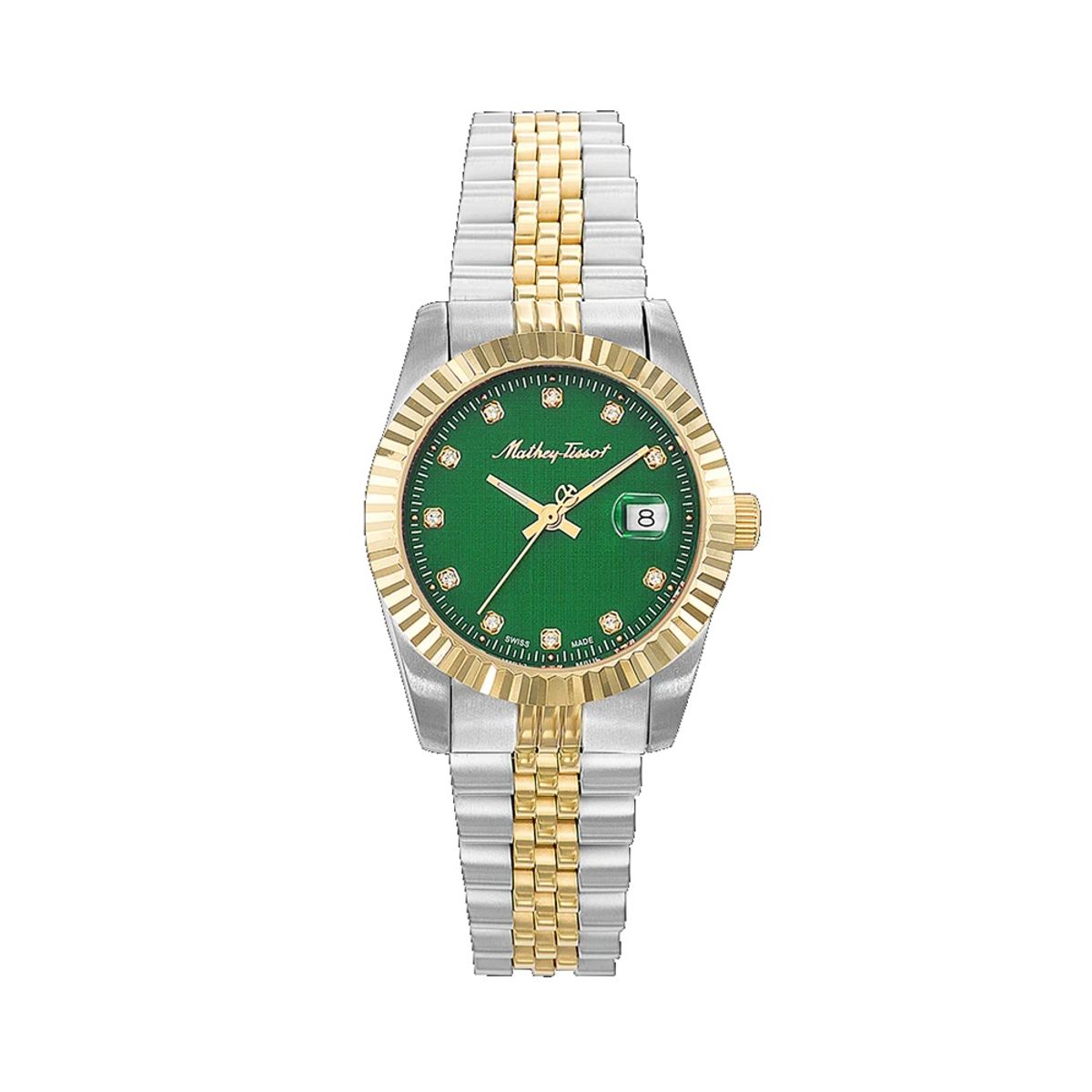 Mathey-Tissot Rolly III Crystal Green Dial Ladies Watch D810BV Mathey-Tissot Rolly III Crystal Green Dial Ladies Watch D810BV