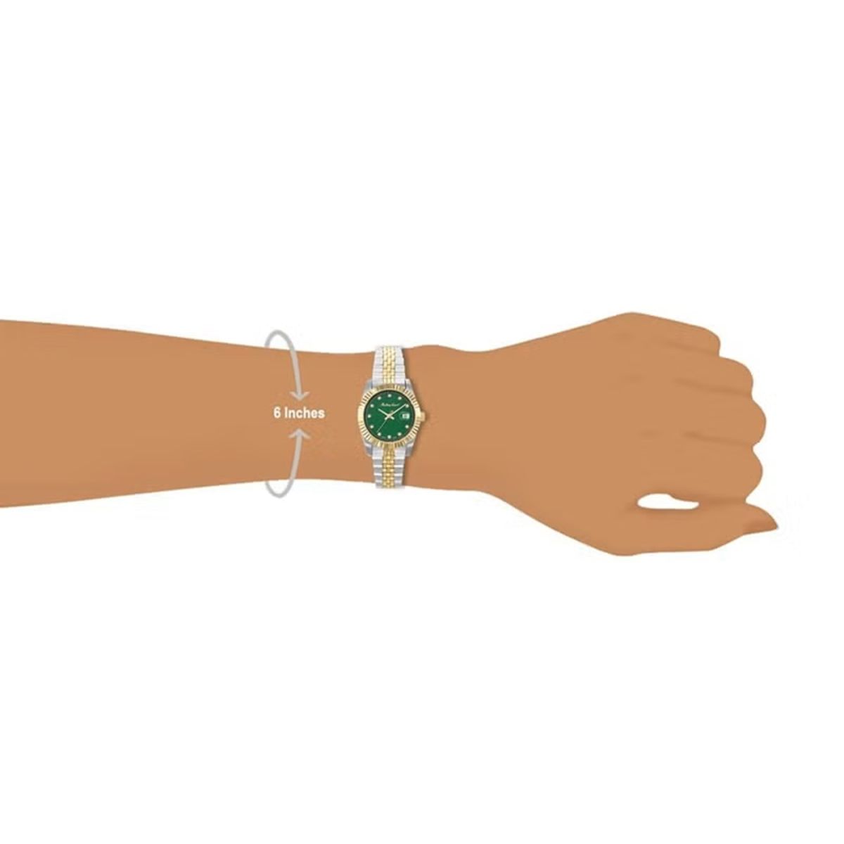 Mathey-Tissot Rolly III Crystal Green Dial Ladies Watch D810BV Mathey-Tissot Rolly III Crystal Green Dial Ladies Watch D810BV