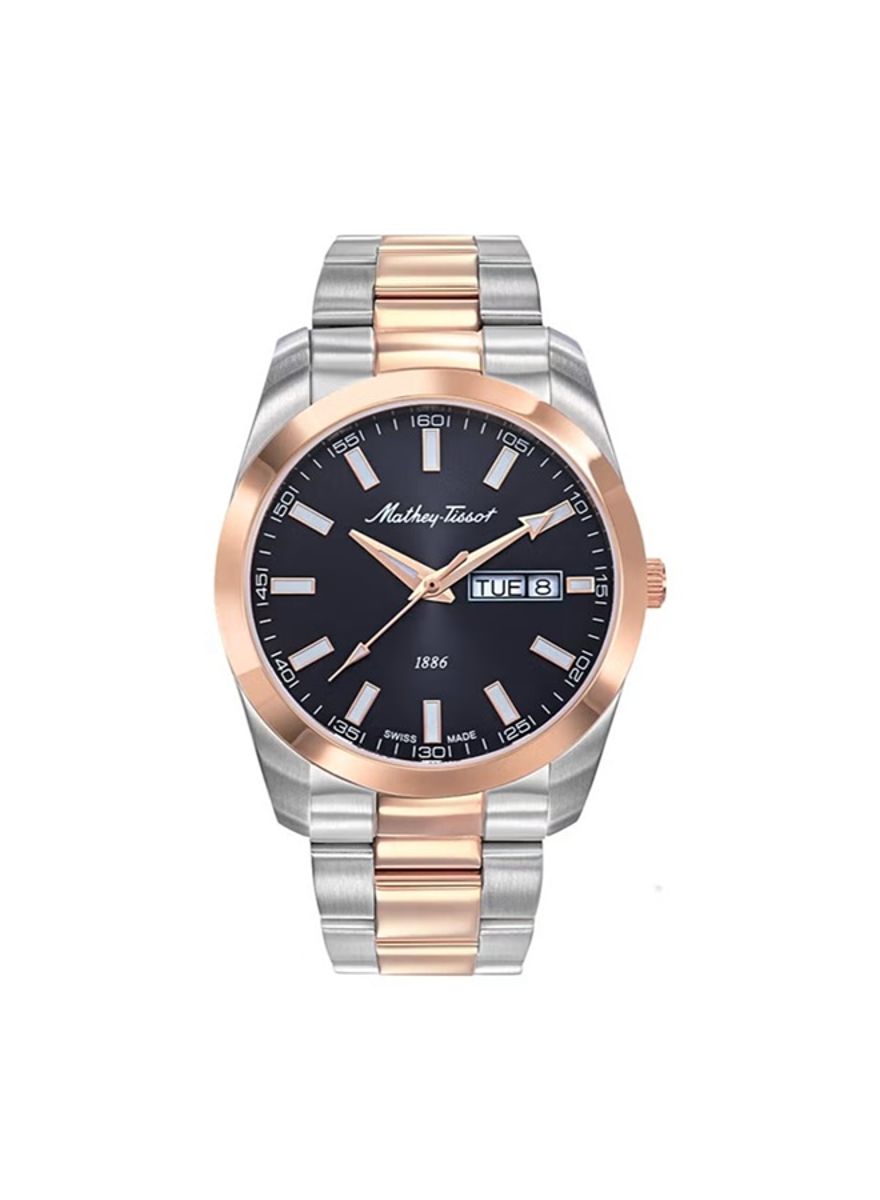 Mathey-Tissot Swiss Day-Date Quartz Watch - H453RN Mathey-Tissot - Men's Dress Watches