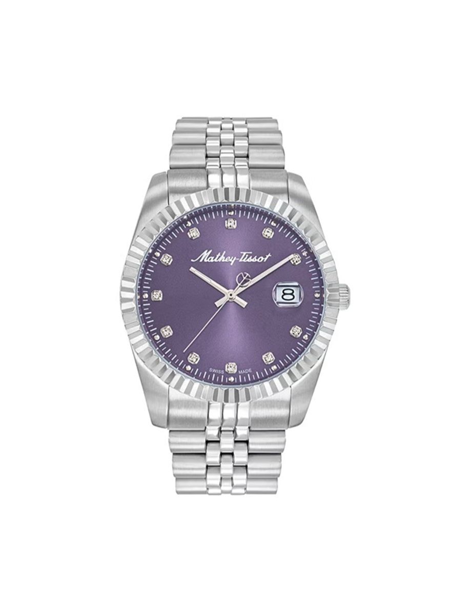 Mathey-Tissot Swiss Made Purple Dial Analog Watch H710APU Mathey-Tissot - Women's Dress Watches