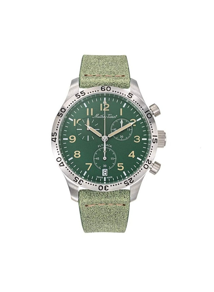 Mathey-Tissot Type 21 Chronograph Green Dial Men's Watch H1821CHALV Mathey-Tissot - Men's Dress Watches