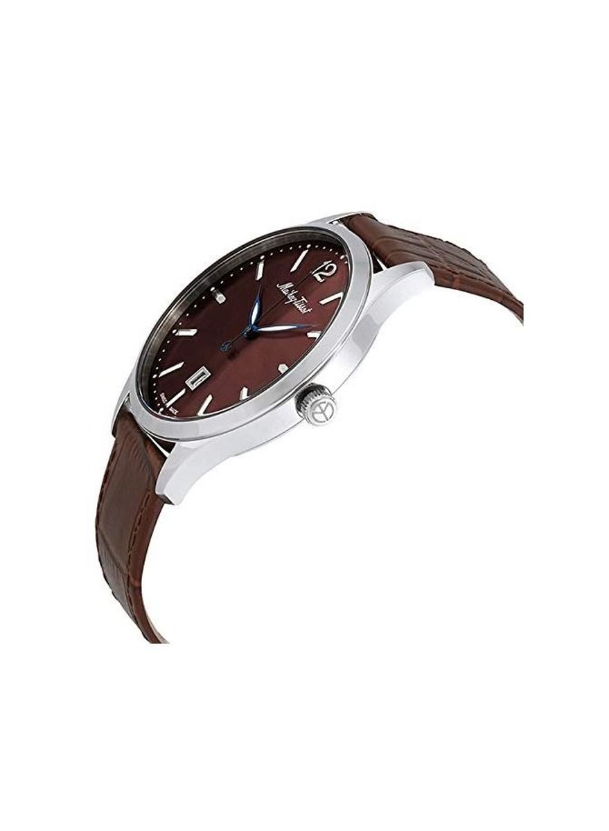 Mathey-Tissot Urban Brown Dial Leather Men's Watch H411AM