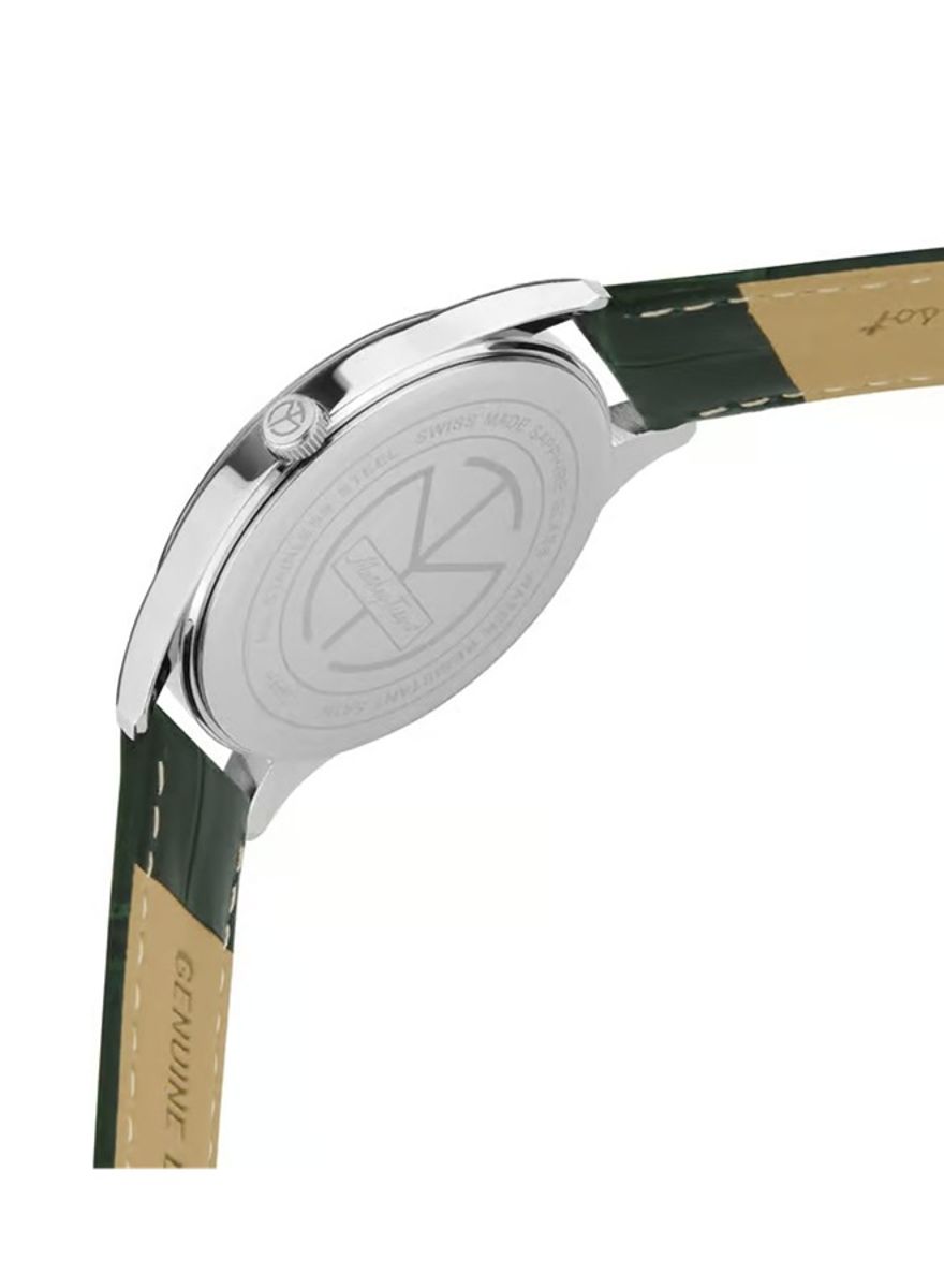 Mathey-Tissot Urban Moon Leather Strap Green Dial Quartz H411LAVM