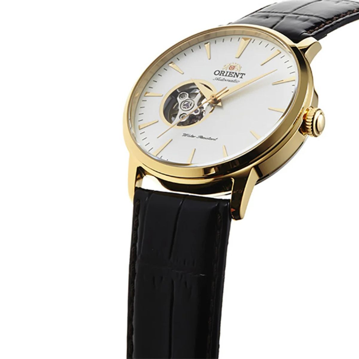 Men’s Orient Automatic Watch with Leather Strap and Analog Dial FAG02003W0 - Image 2