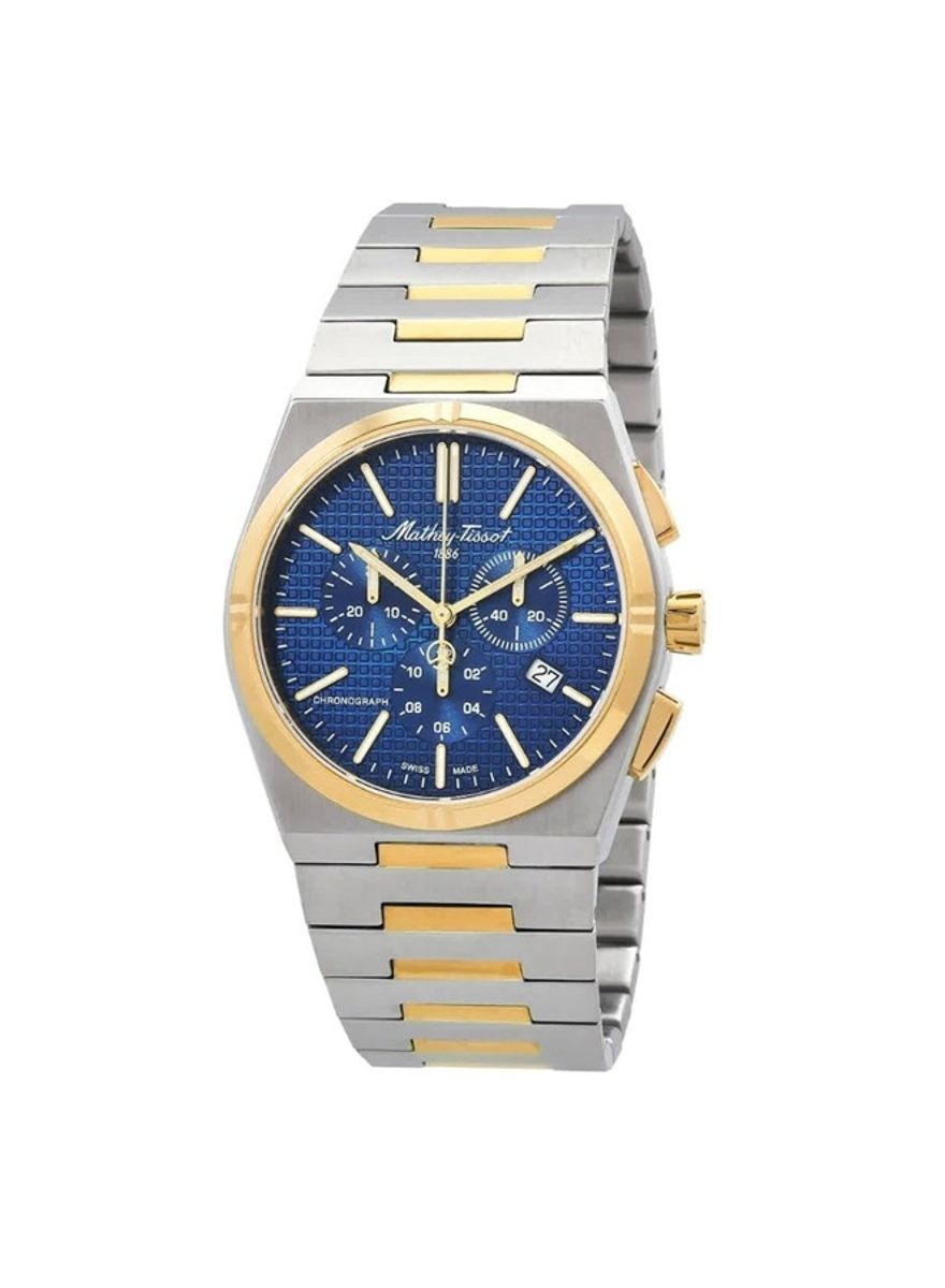 Mathey-Tissot Zoltan Chronograph Blue Dial Two-Tone Men's Watch H117CHBBU Mathey-Tissot - Men's Dress Watches