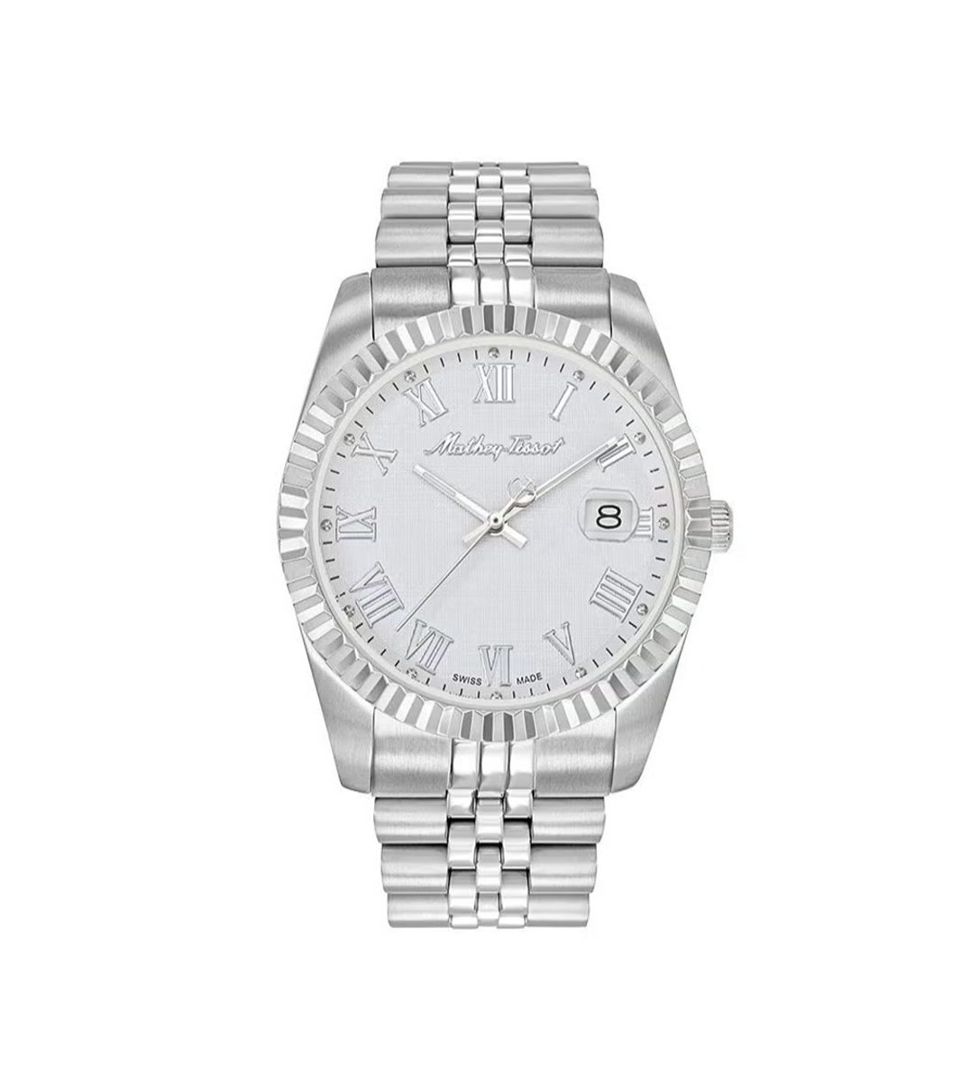 Mathey-Tissot Mathy III Roman White Dial Unisex Swiss Watch H810ABR Mathey-Tissot - Women's Dress Watches