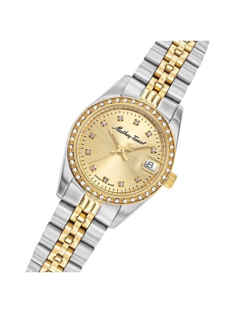 Mathey-Tissot Mathy IV Gold Dial Ladies Watch D709BDQI Mathey-Tissot - Women's Dress Watches 1