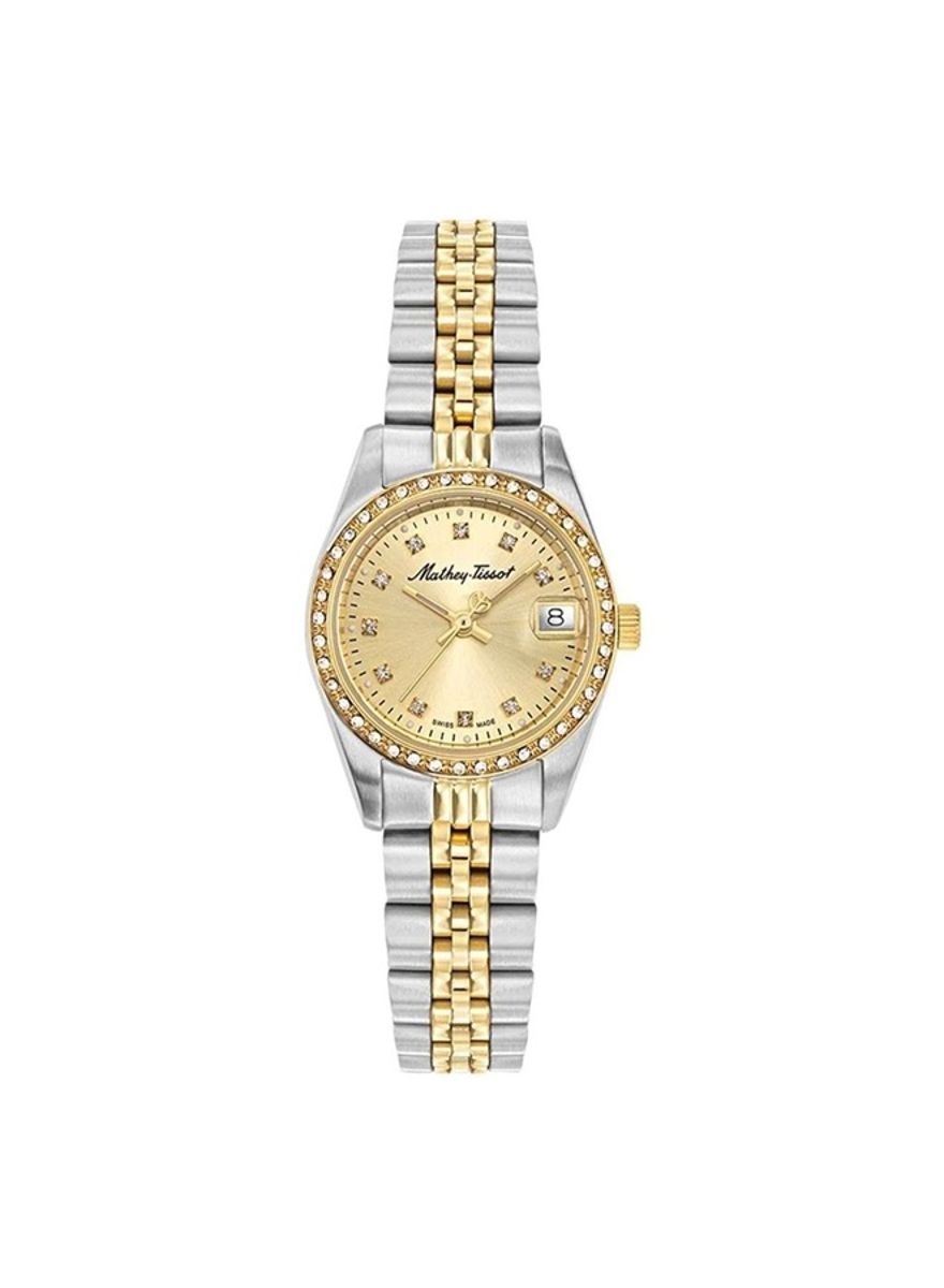 Mathey-Tissot Mathy IV Gold Dial Ladies Watch D709BDQI Mathey-Tissot - Women's Dress Watches